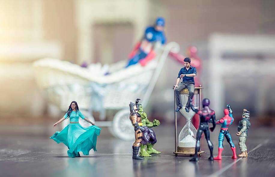 40+ Miniature Photography Ideas For Pre Wedding Photos | Live Enhanced