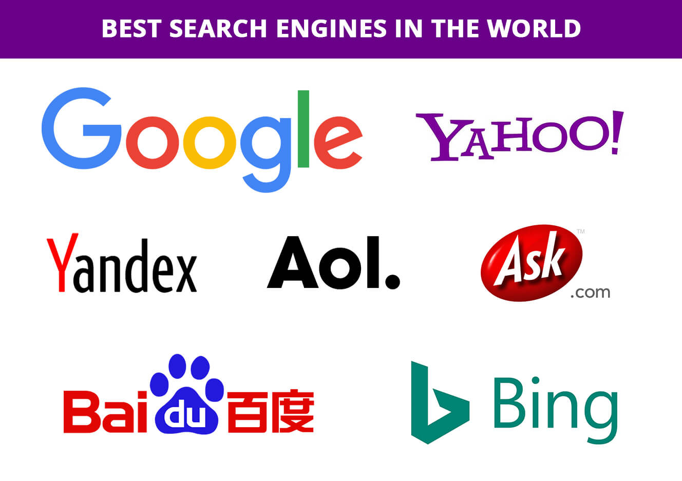 World's Top 15 Search Engines List – Updated List of 2018 ...