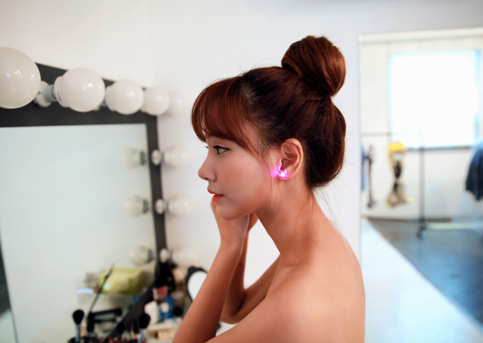 Crystal LED earrings