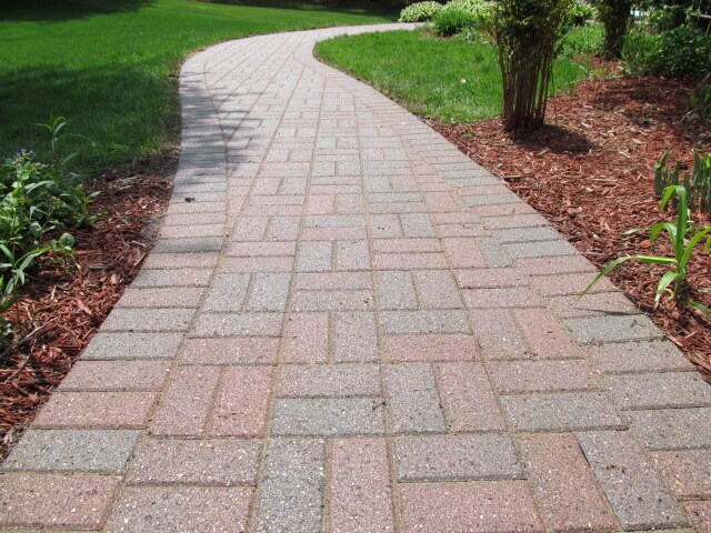 restored paver walkway