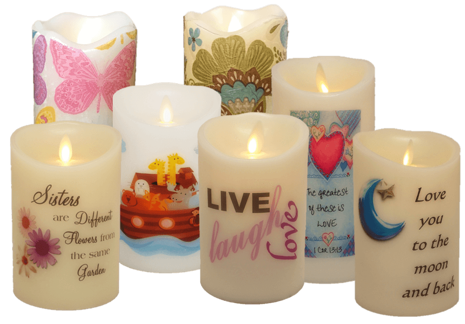Flameless candle Decals