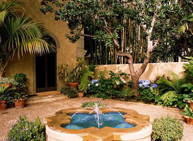 Balance and Focal Points during Front Yard Landscaping water Feature