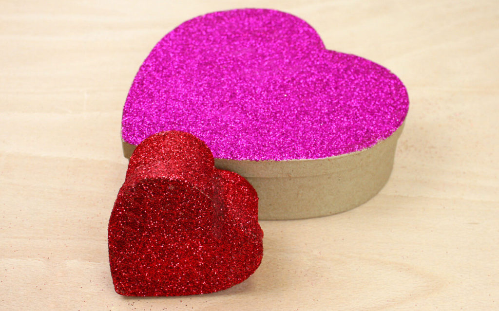 Glitter Heart Boxes