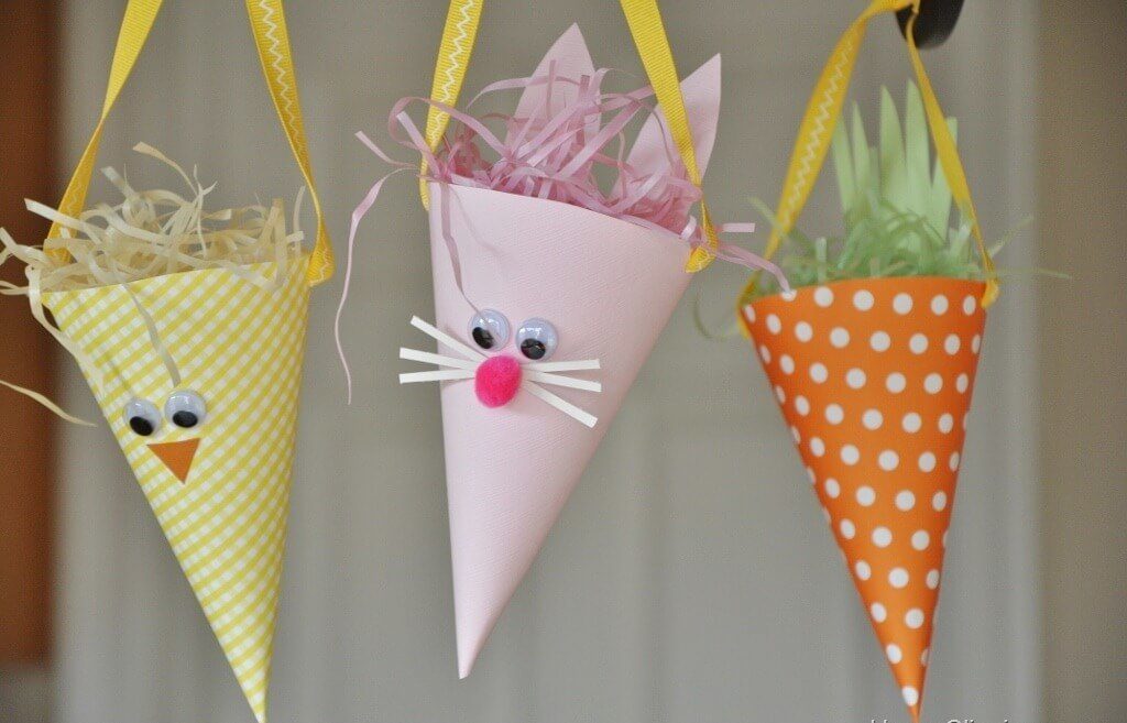 Paper Flower Cone Bouquets