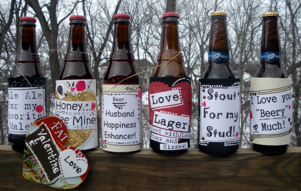 Valentine's Day Wine Bottle Labels