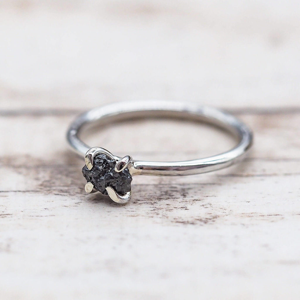 Bohemian Style Black Diamond Rings