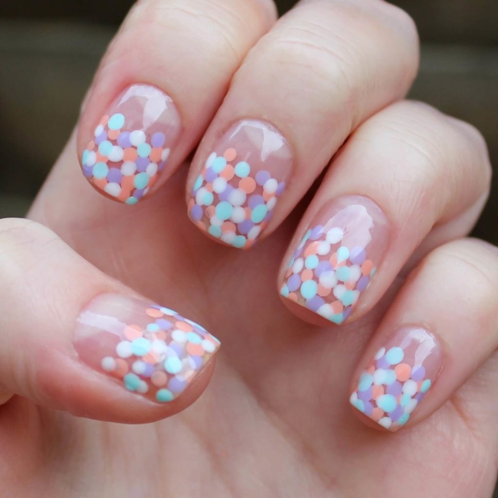 Dotty French Spring Nails