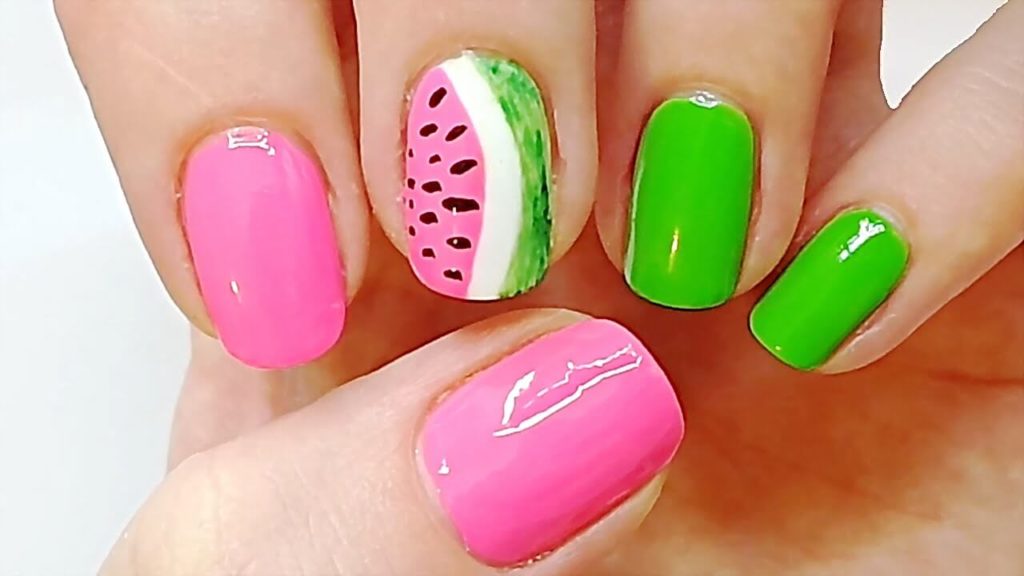 Watermelon Nail Art