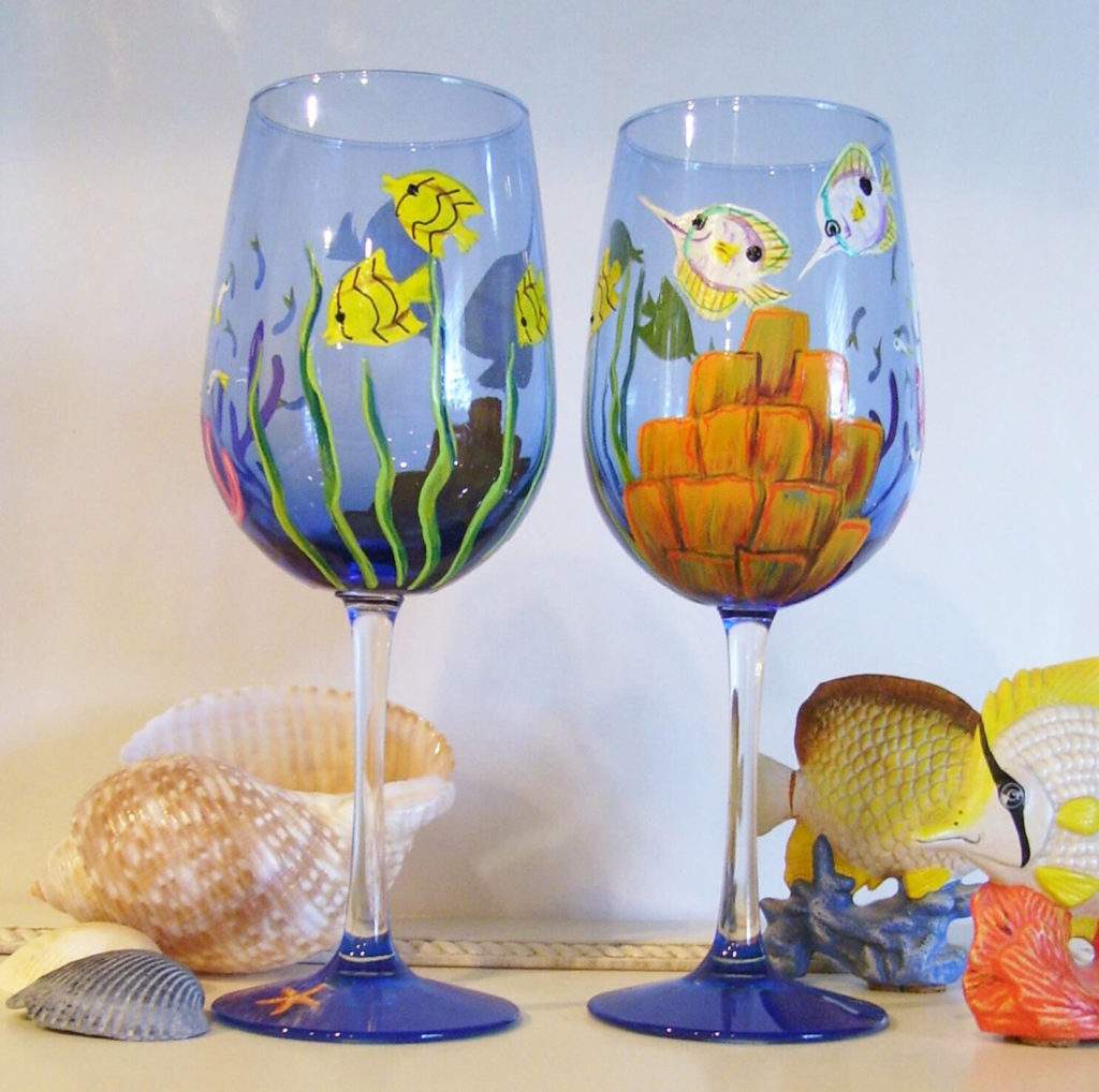 glass painting ideas