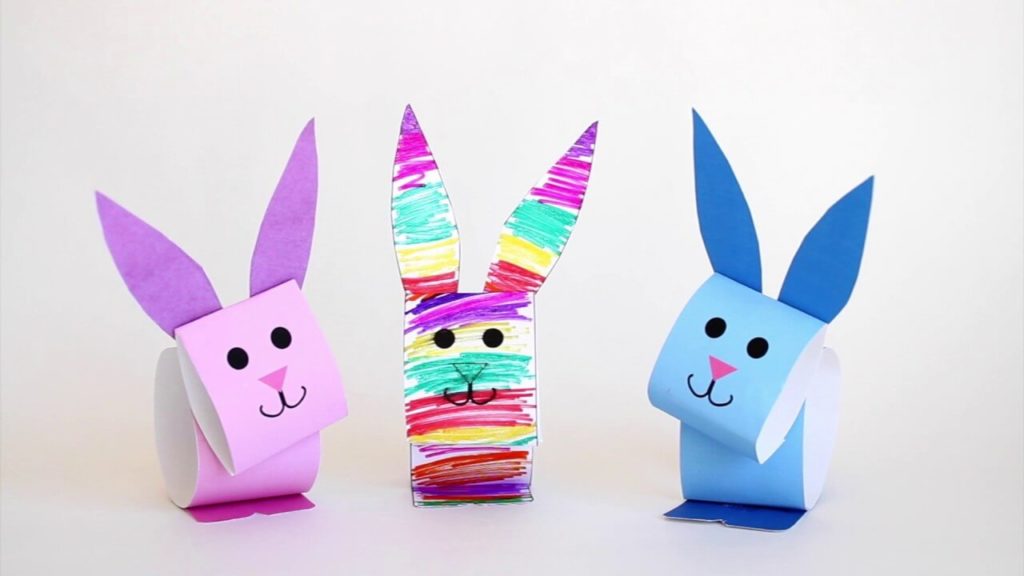 Bunny Puppet diy paper crafts