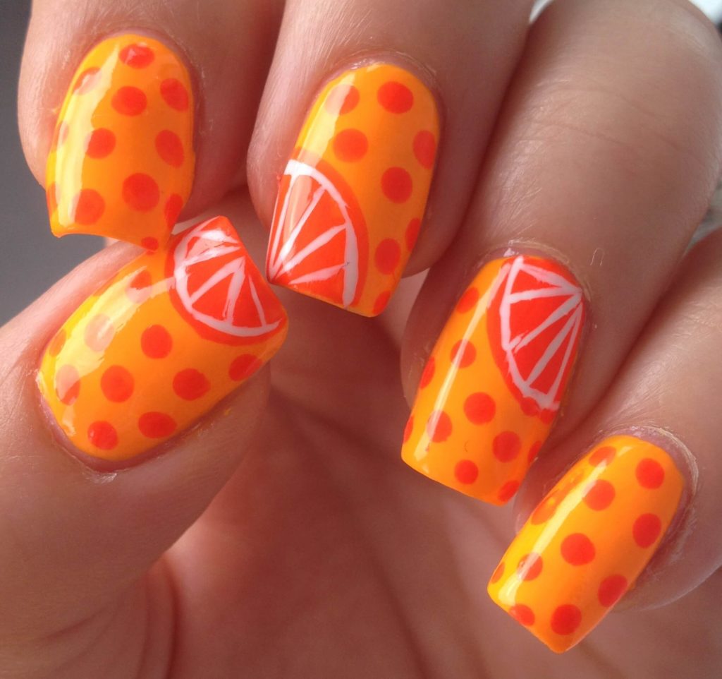 Citrus Squeeze nail designs 2018