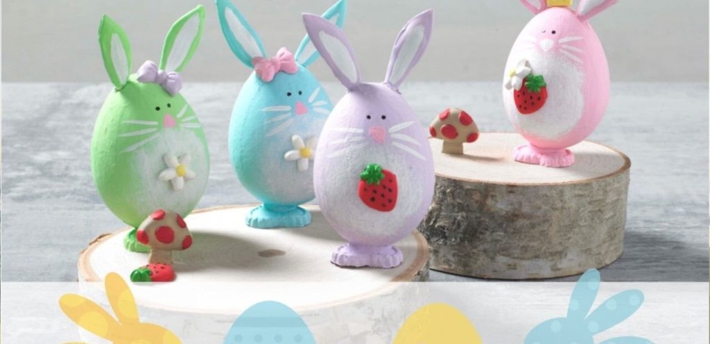 Egg Bunny Hugs easter crafts