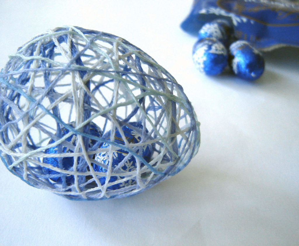 Egg String easter crafts