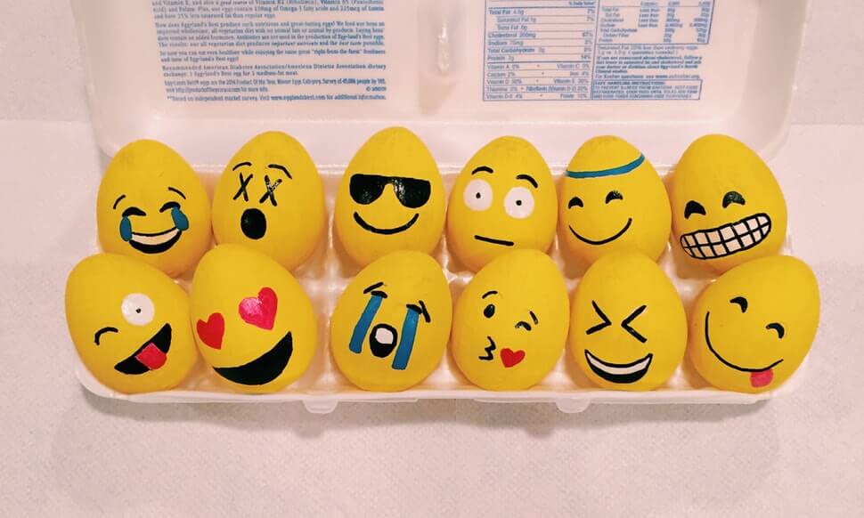 Emoji Eggs easter crafts