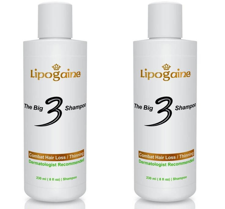 Lipogaine Big 3 Premium hair growth shampoo