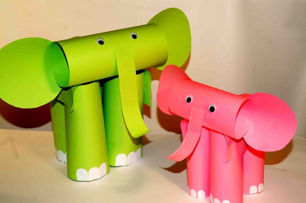 Roll An Elephant diy paper crafts