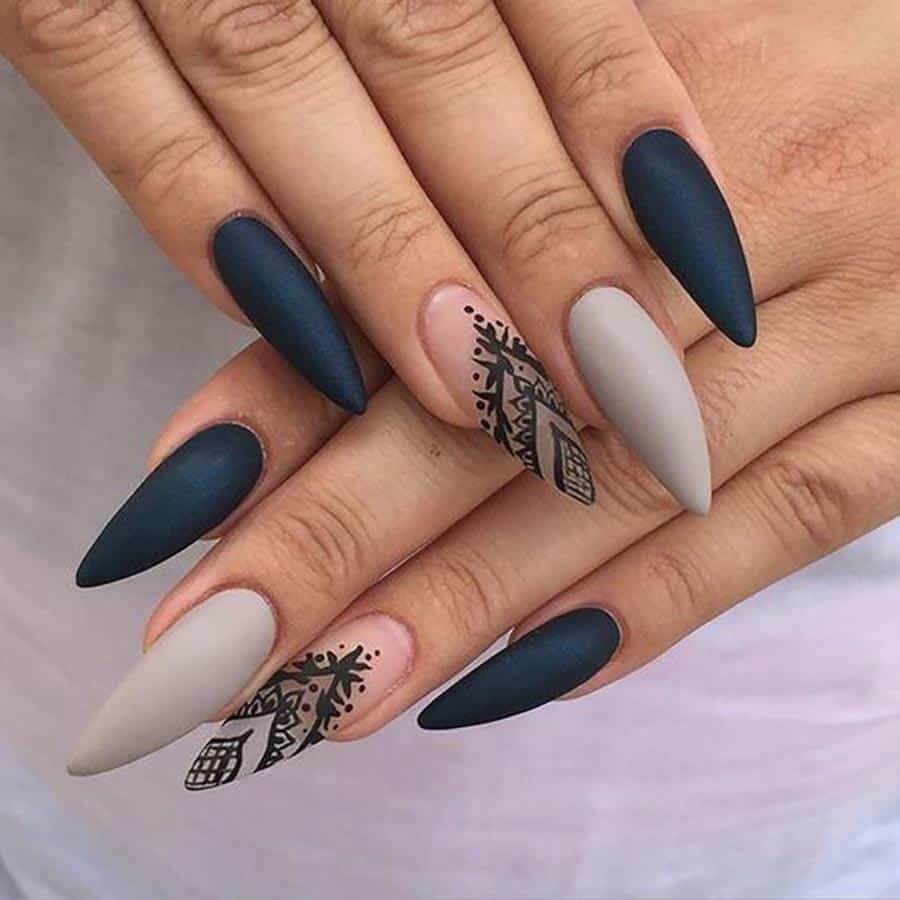 Stiletto nail designs 2018