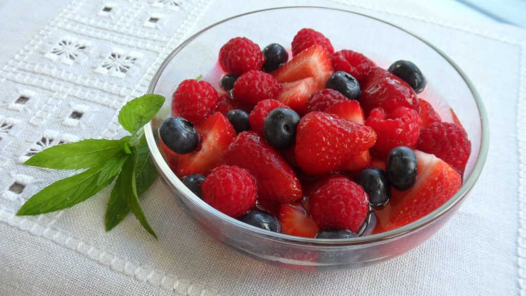 Strawberries and Blueberries-Summer Season Fruits
