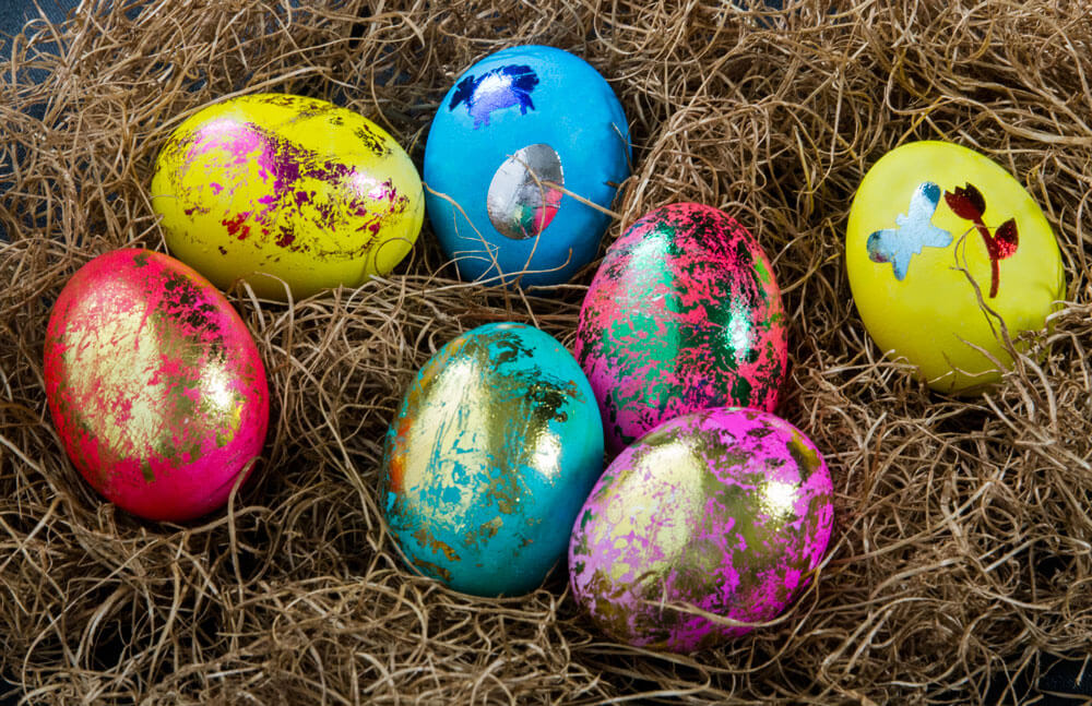 Tin Foil Eggs easter crafts