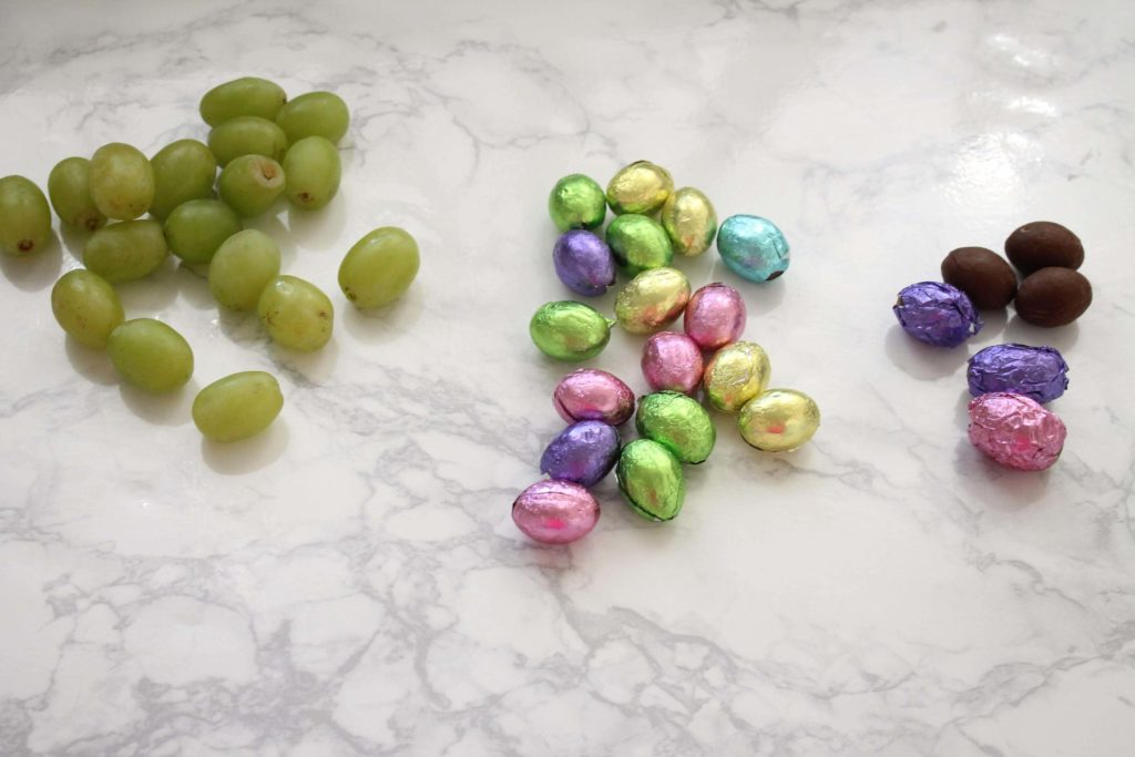 Wrap Grapes in Easter Egg Foils