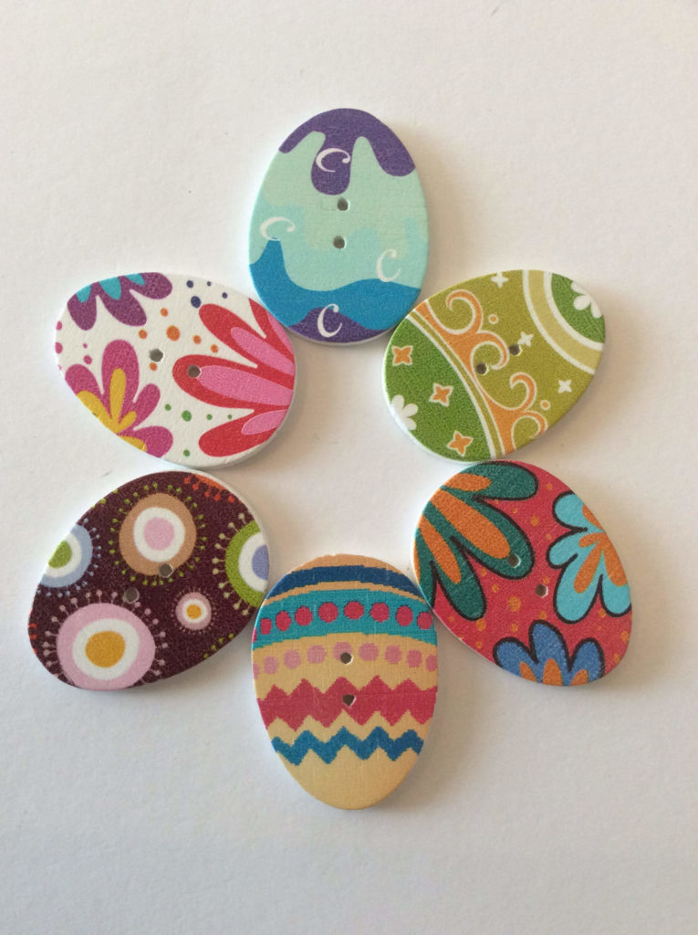 easter crafts Egg Buttons