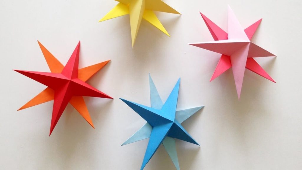 paper Christmas star diy paper crafts