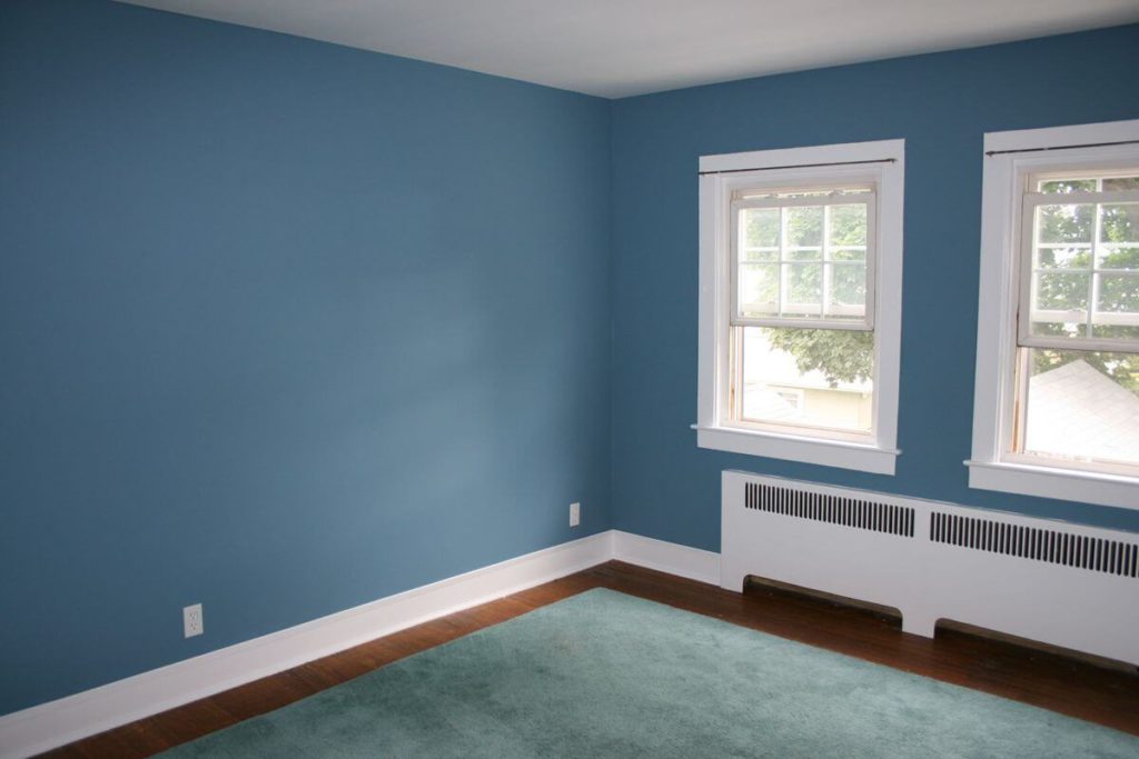 Blue wall paint