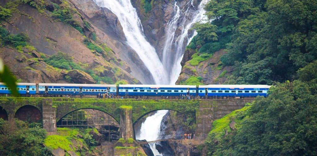 Dudhsagar Falls - tourist places in india