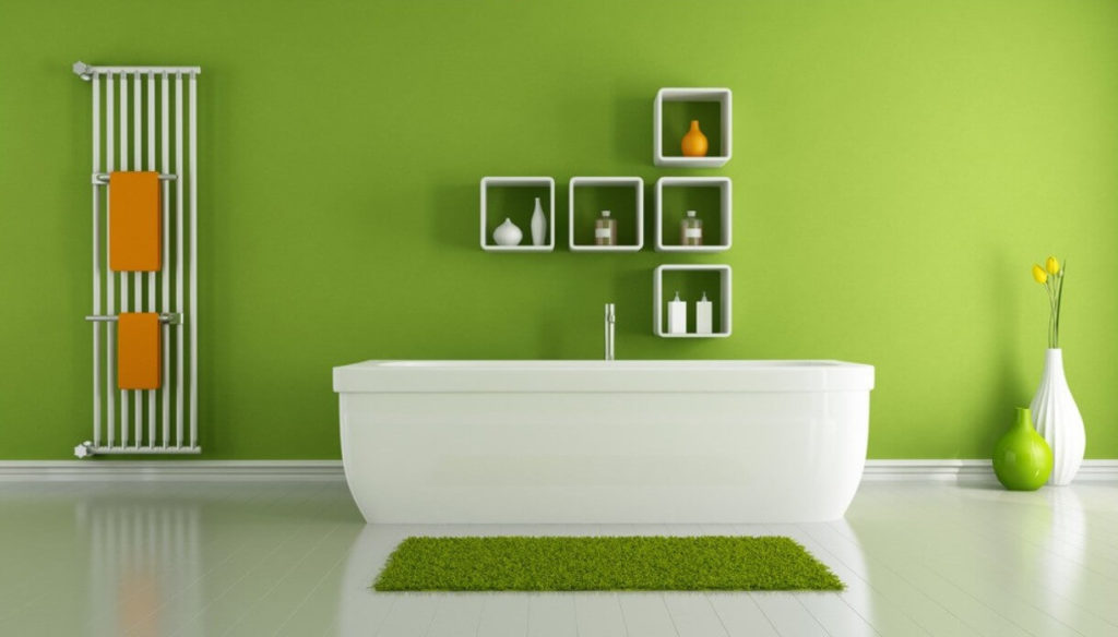 Green wall paint