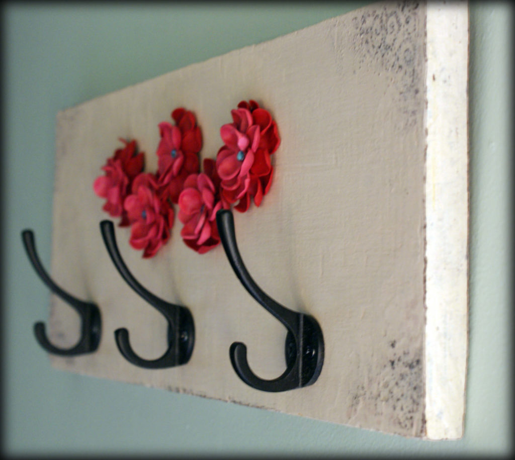 Paper flower diy Key Holder