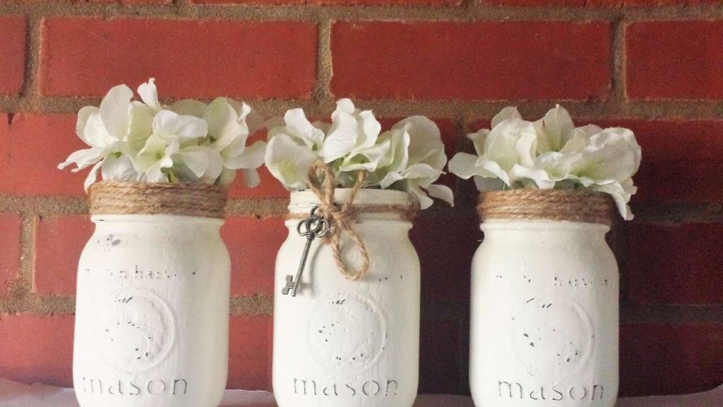 Rustic Painted Rope diy flower pot