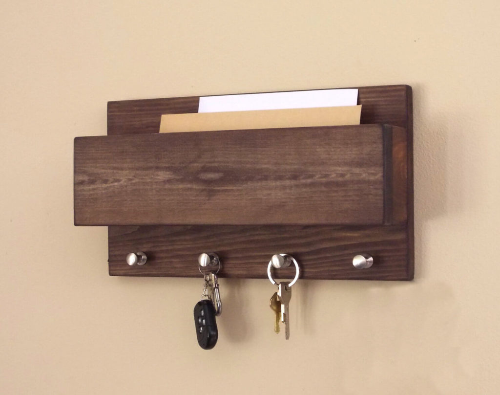Three layer wooden diy Key Holder
