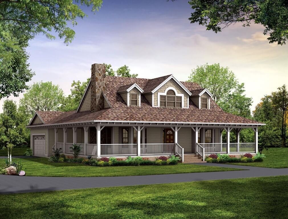 country house plans with photos