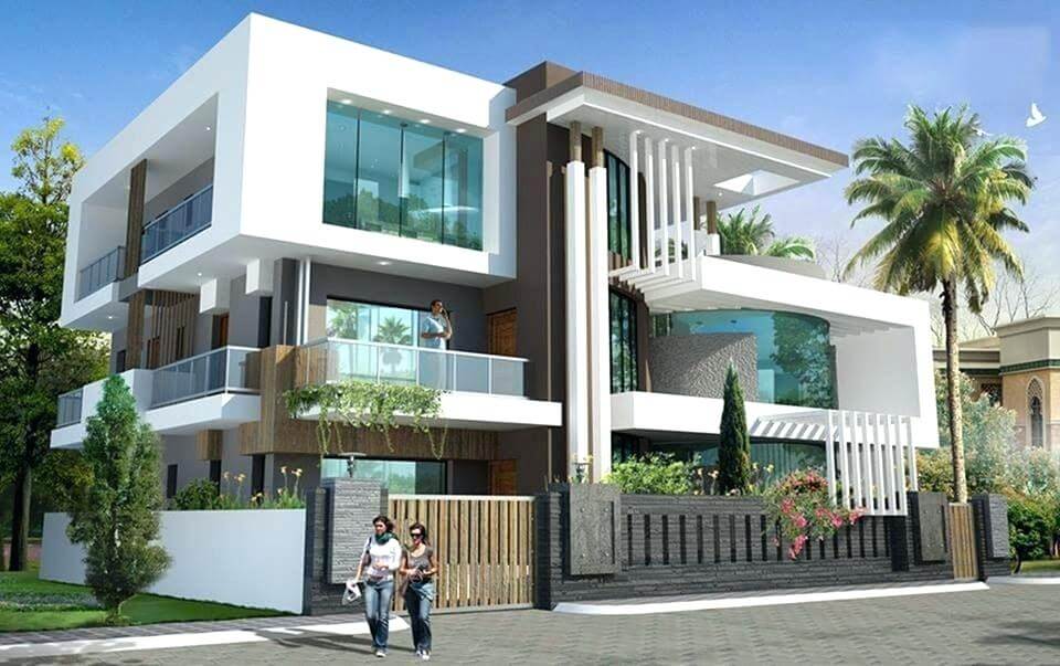 3 storey house design with rooftop