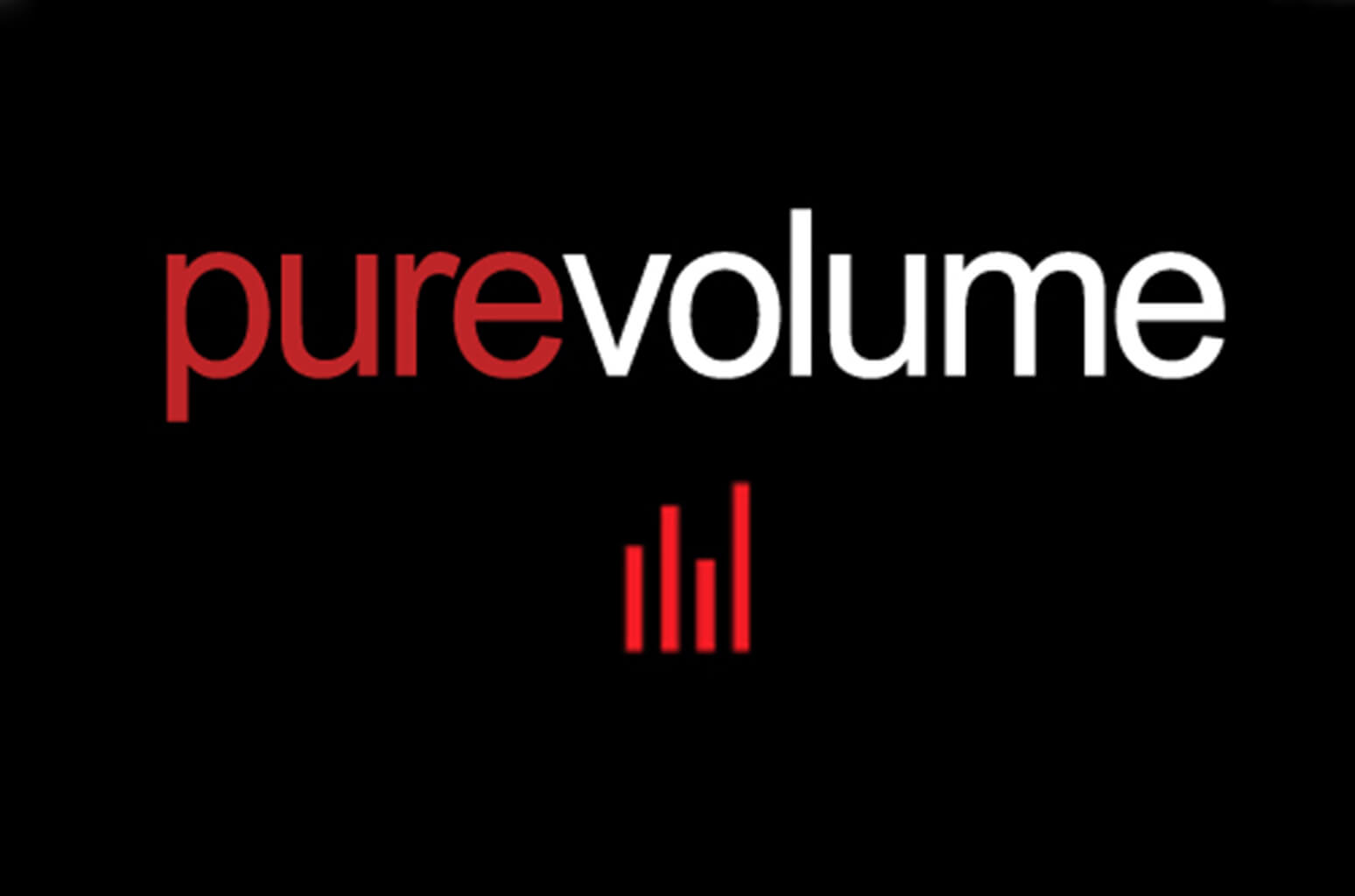 Discovering music. Music download site. Delight Volume logo.