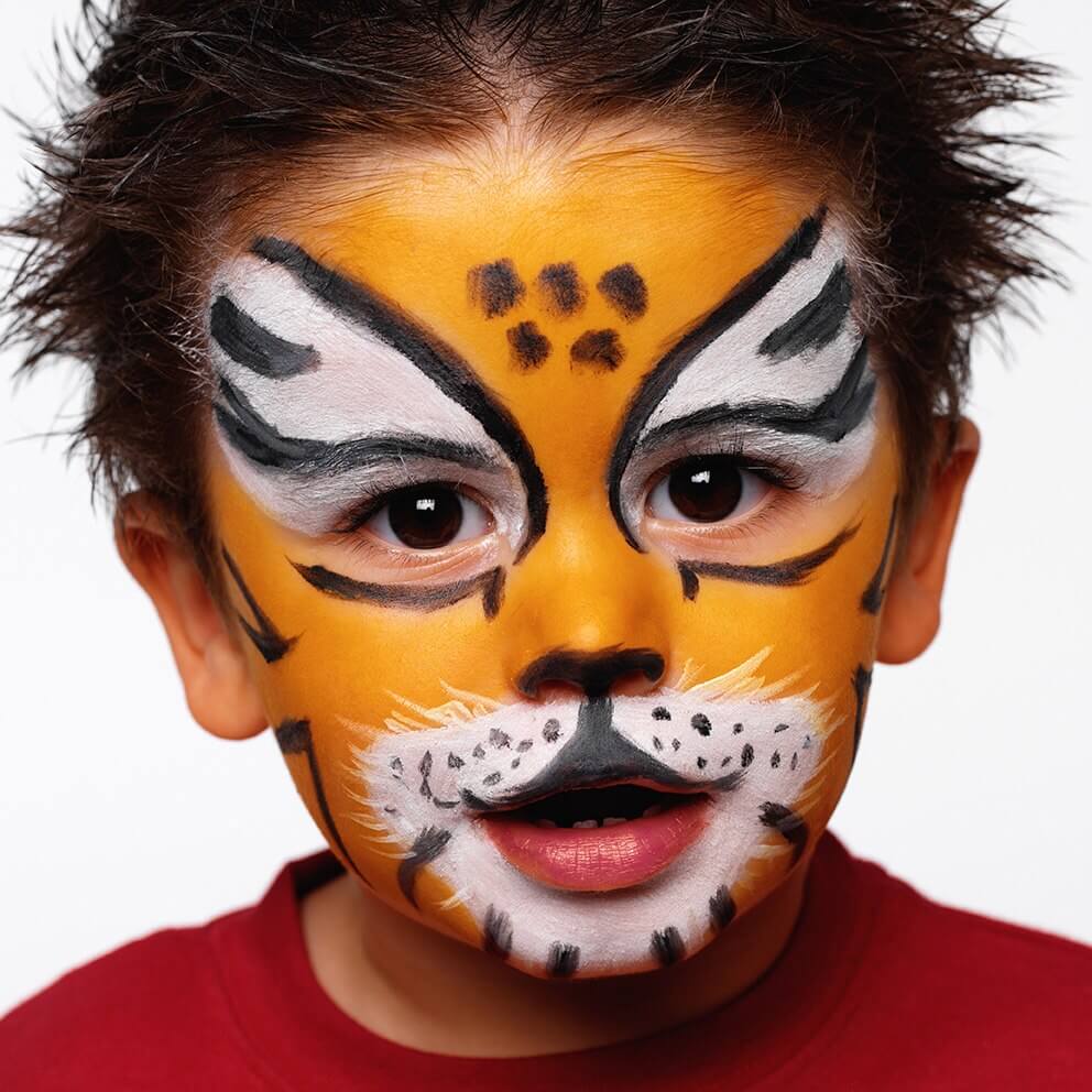 easy tiger face painting