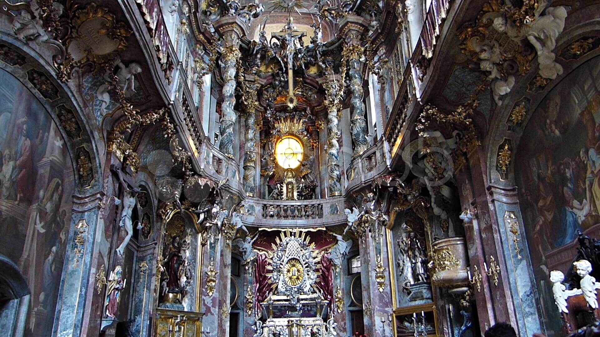 dark baroque style dining room