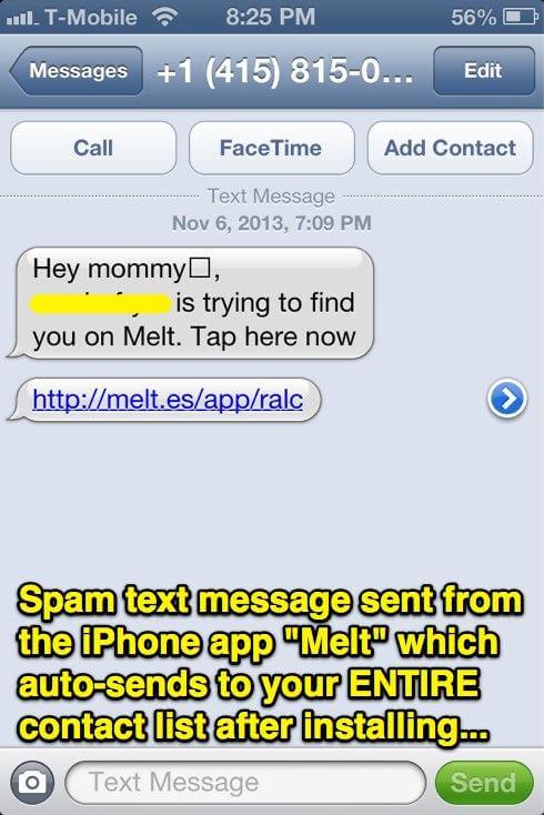 Mobile App Spam