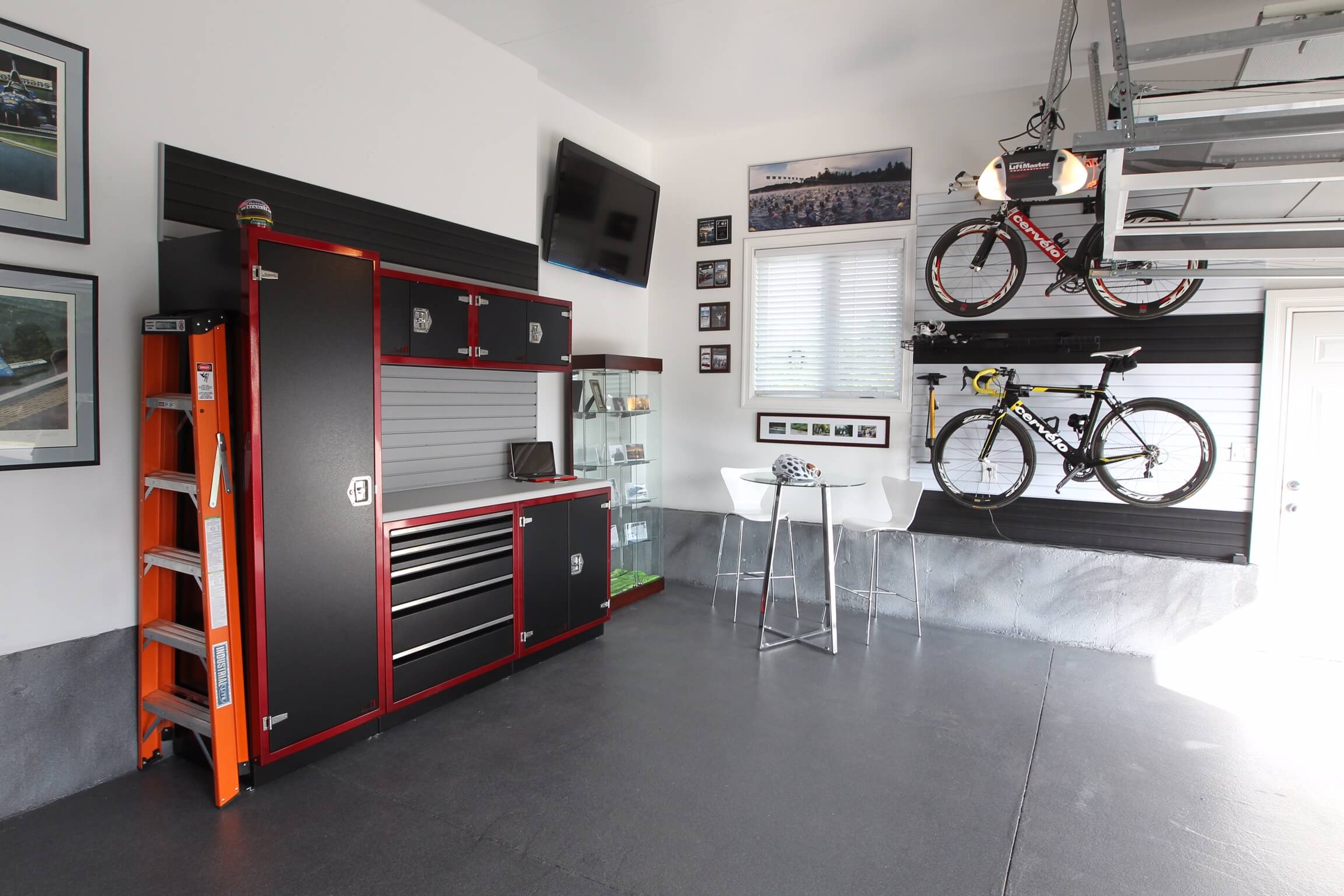 Redo the floor Garage Makeover