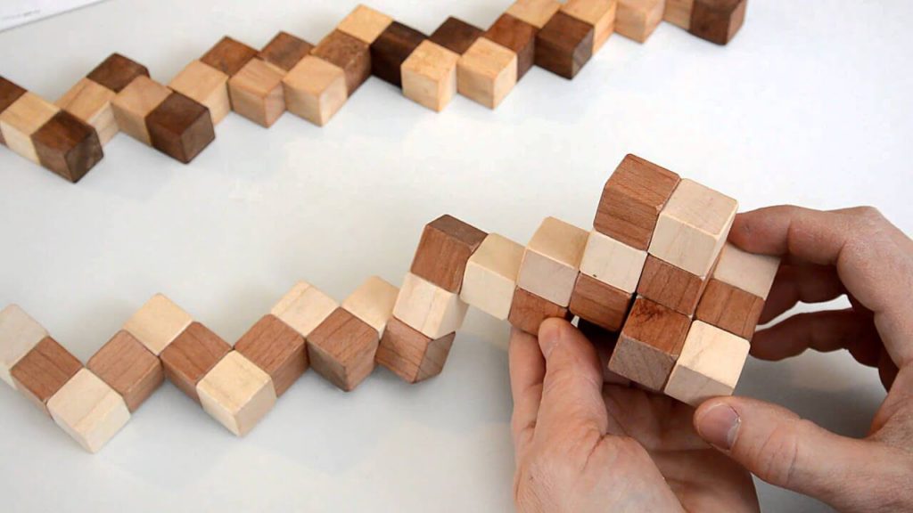 Brain Training Wooden Puzzles Increase Productivity - Serpent Cube