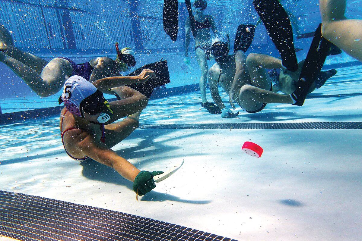 Underwater Hockey game