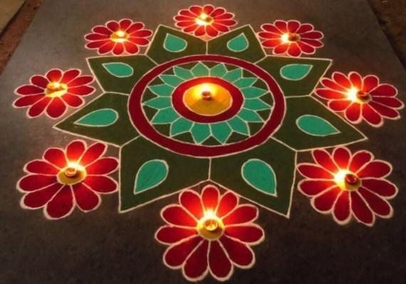 Rangoli designs for diwali 12