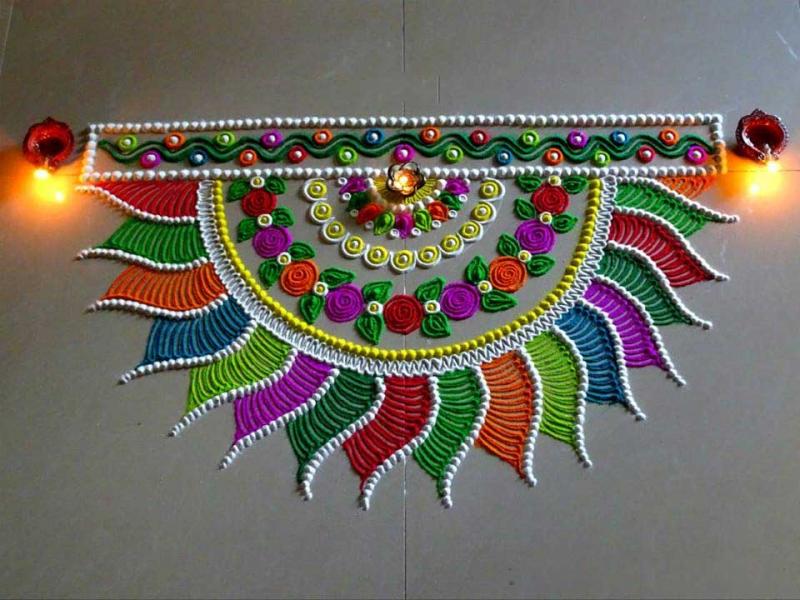 Rangoli designs for diwali 13