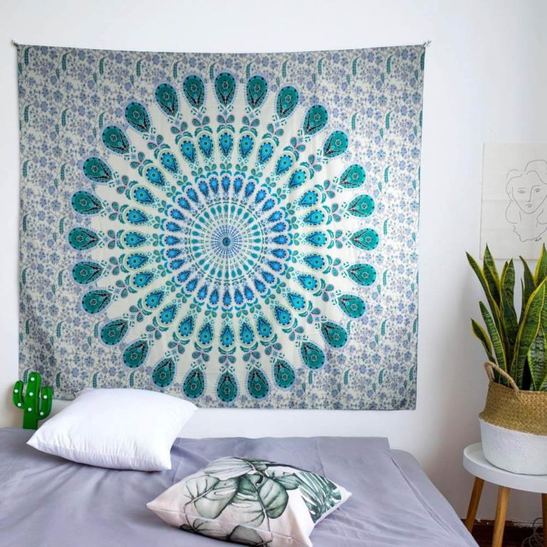 Way to Decorate Your Bedroom Using Hang a Tapestry Live Enhanced