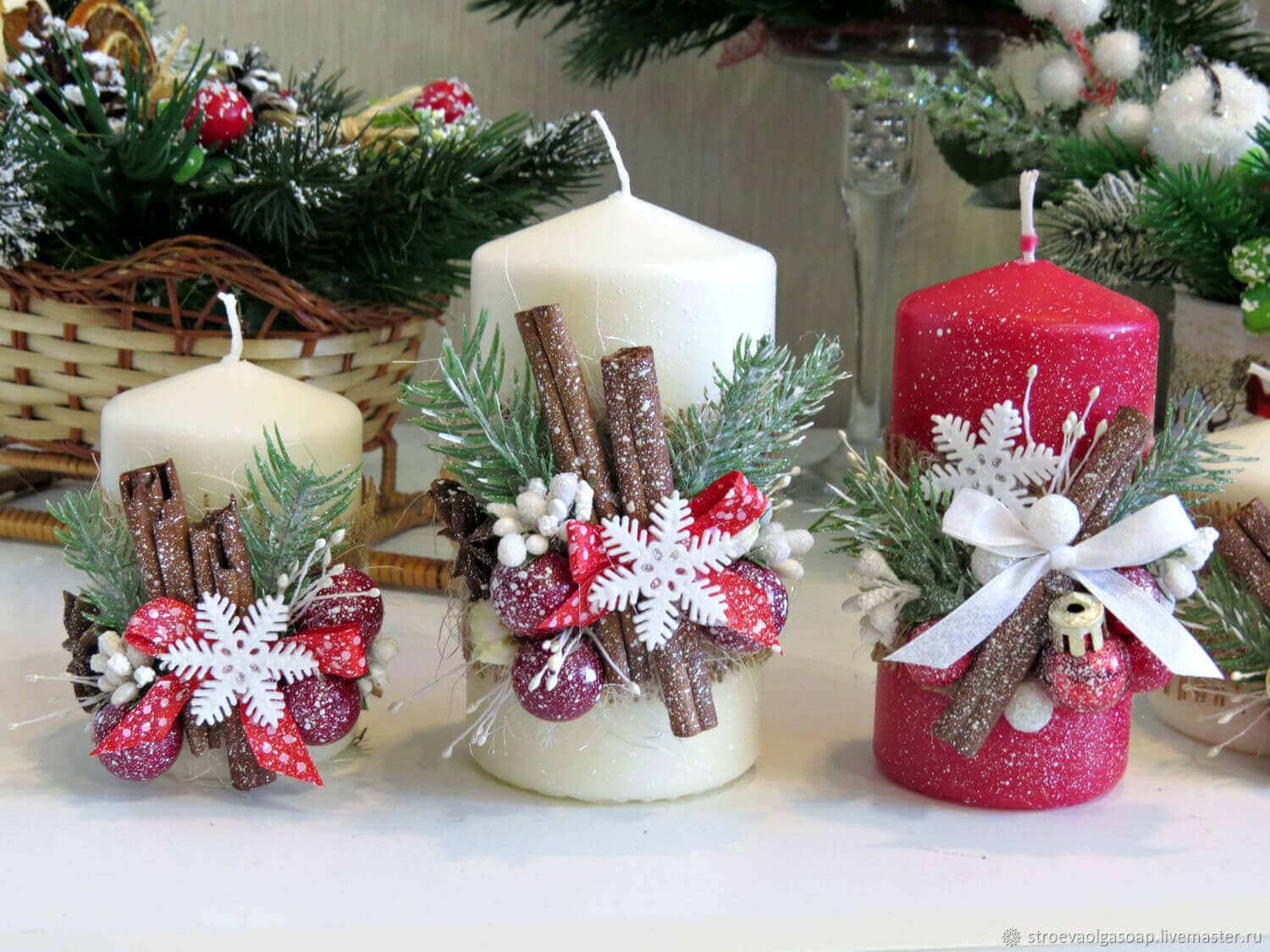 Mesmerizing Christmas Candle Decoration Ideas Live Enhanced how-to-decorate-candlesticks-psoriasisguru