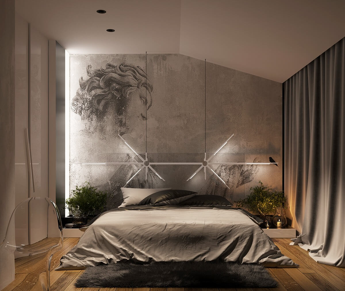 Modern Bedroom Wall Design