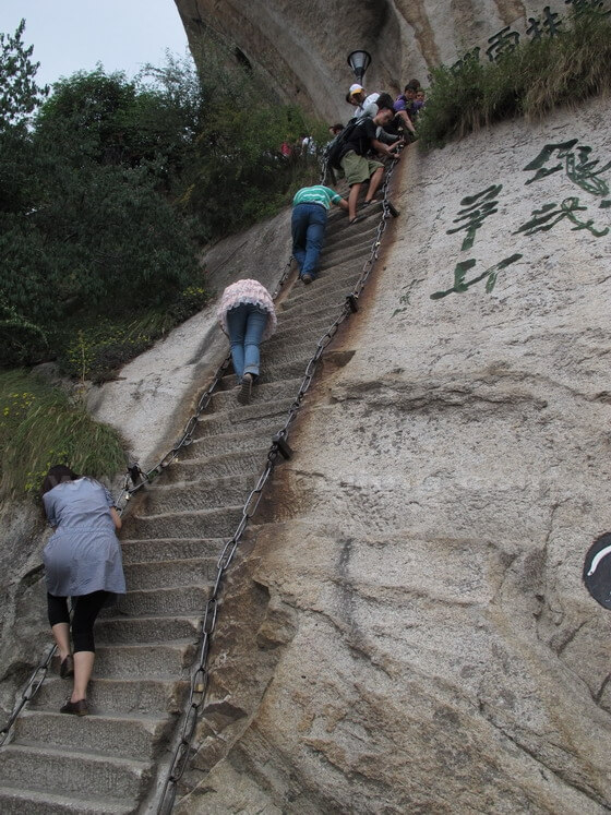 Stairs at Huashan, Shaanxi, China