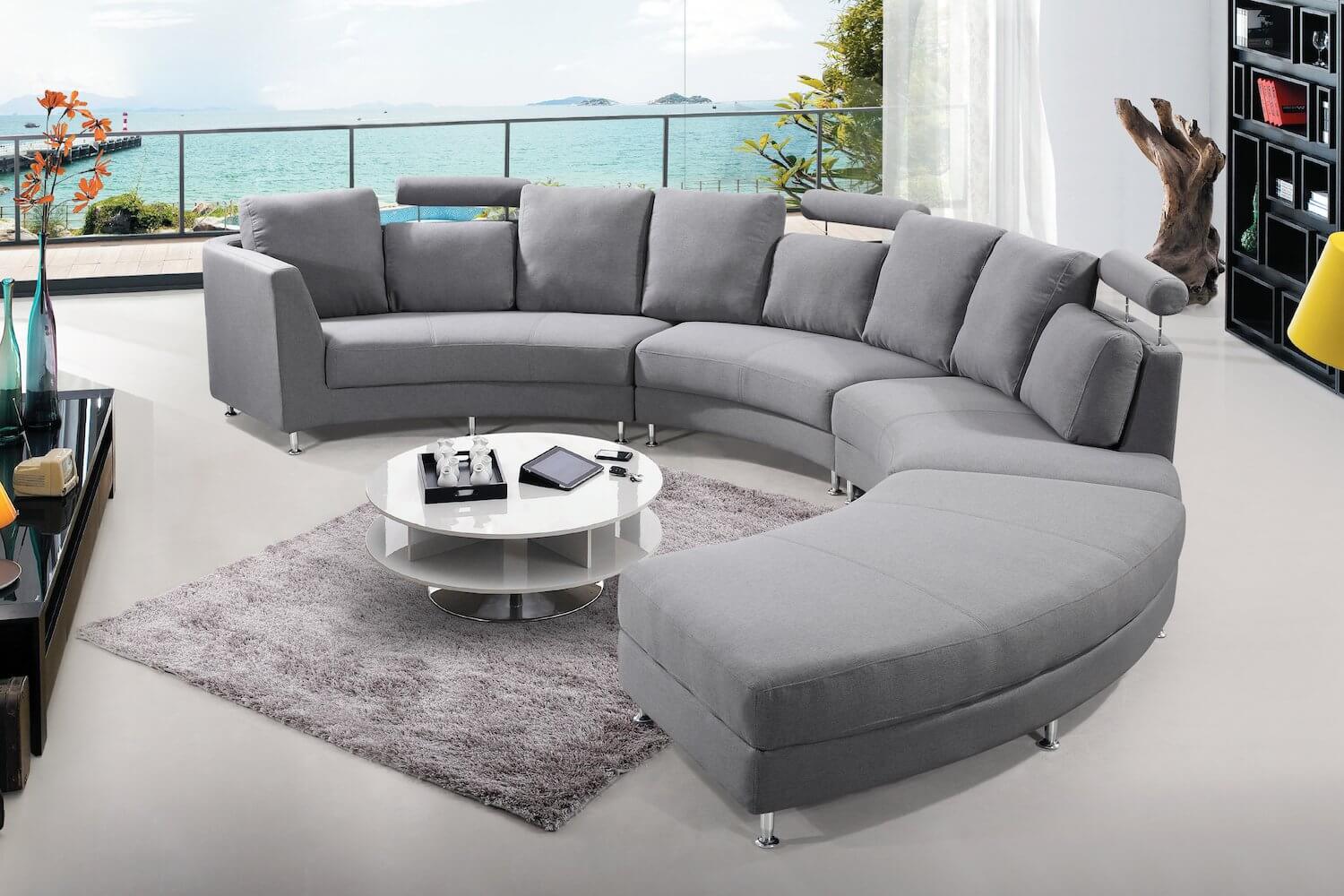 Contemporary Curved Sofa