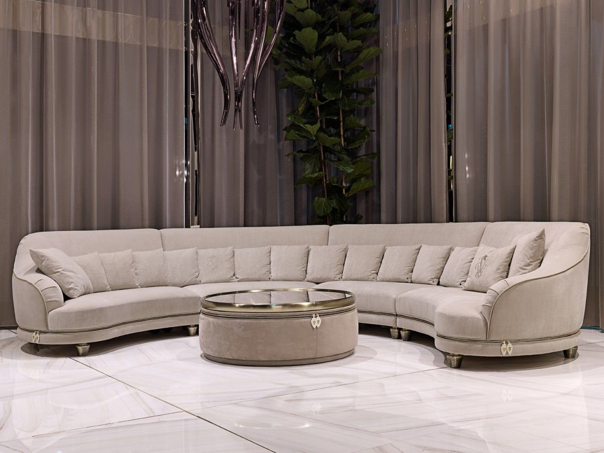 Contemporary Curved Sofa