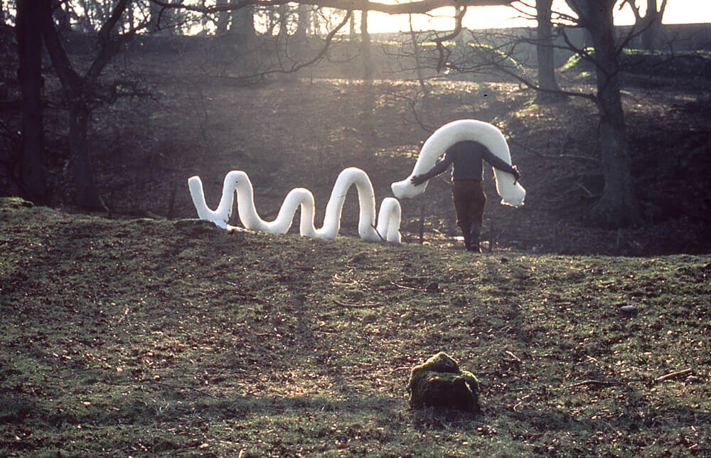 Andy Goldsworthy's 'Frozen Patch of Snow' artwork in Cumbria